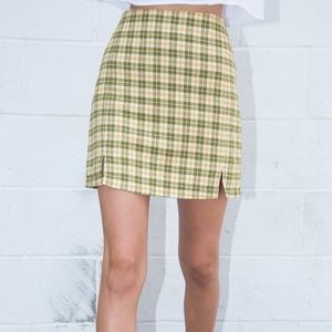 Brandy Melville Plaid Cara Skirt